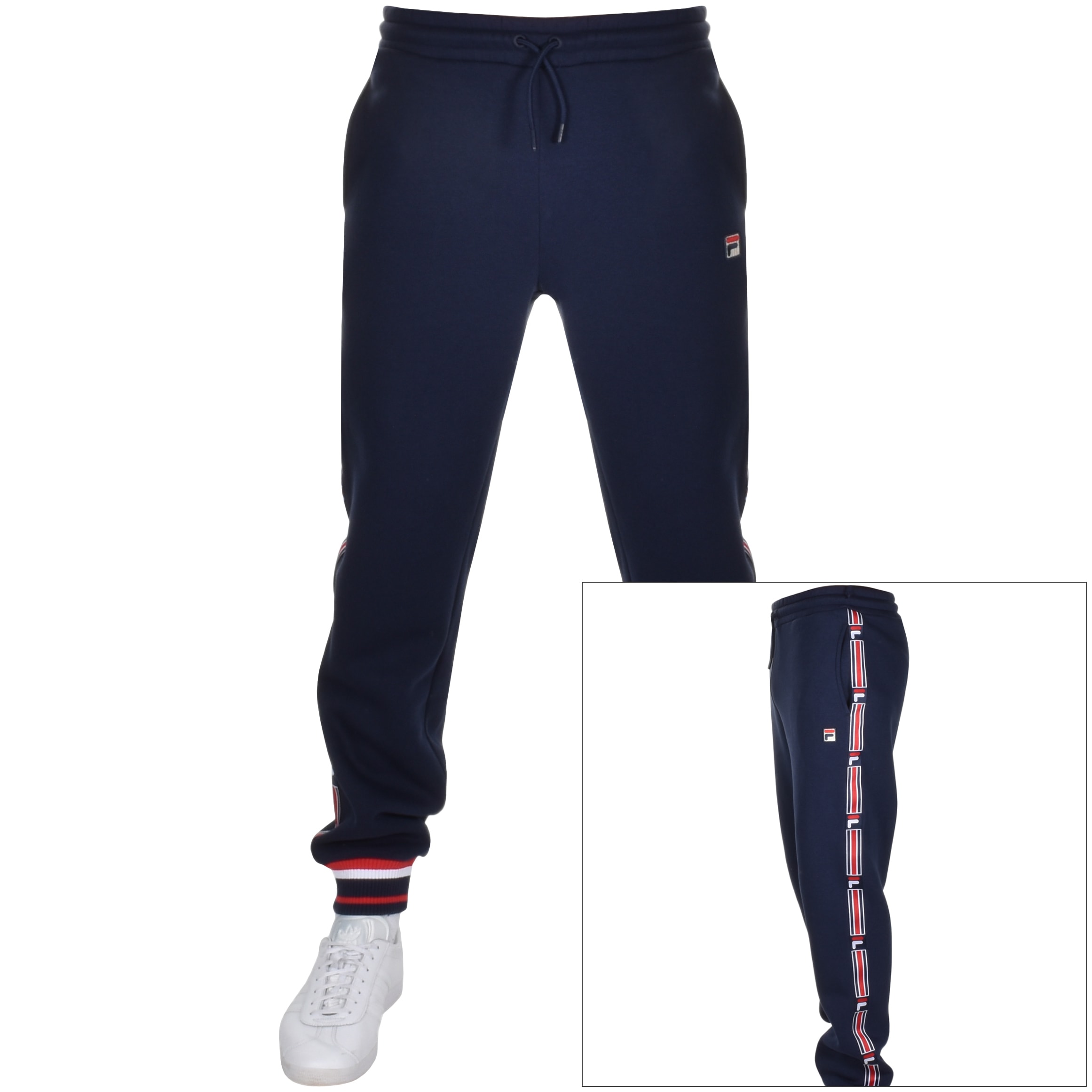 Alternative Image for ProductFila Vintage Danube Taped Fleece Joggers Navy1